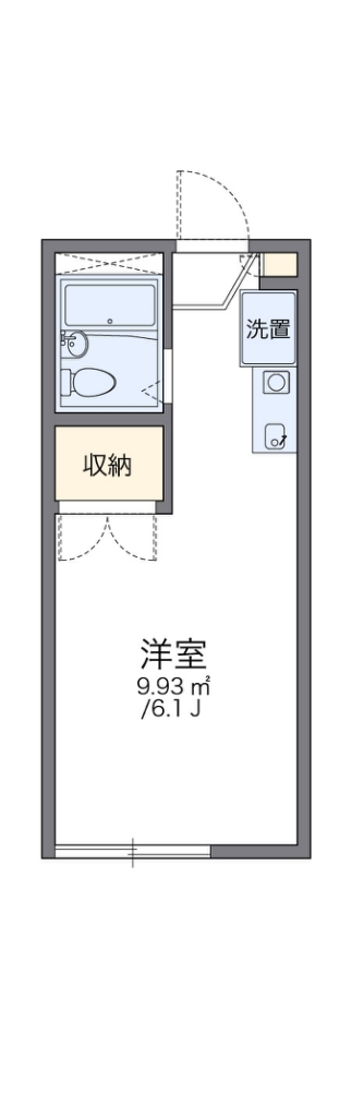 レオパレス中曽根Ⅱ 202号室 間取り