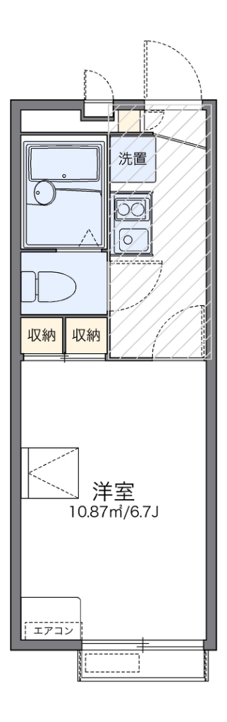 レオパレスＫ＆Ｈ 206号室 間取り