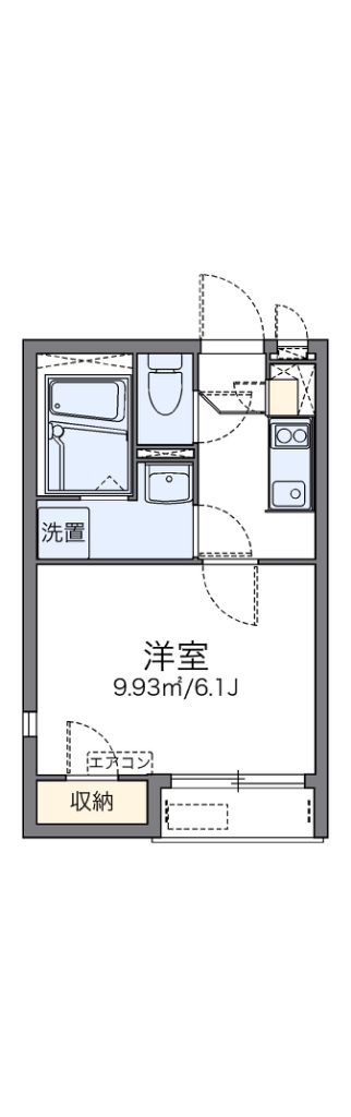 レオネクストメルベーユヒルズⅡ 201号室 間取り