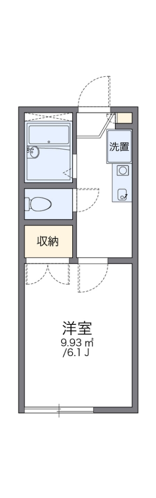 レオパレスグリーンヒルズ上水本町 202号室 間取り