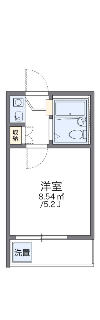 レオパレスＴＯＳＡ 202号室 間取り