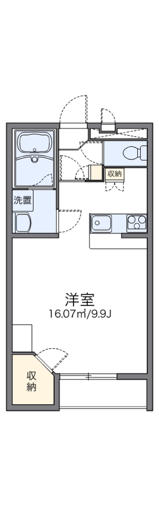 レオパレスあい 102号室 間取り