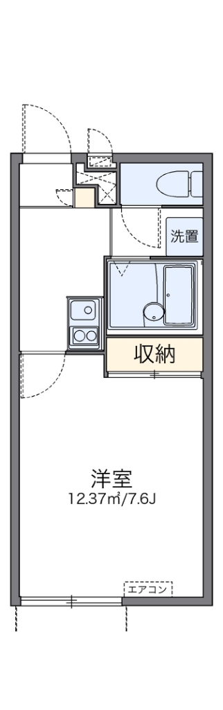 レオパレスアイゼンバーン 103号室 間取り