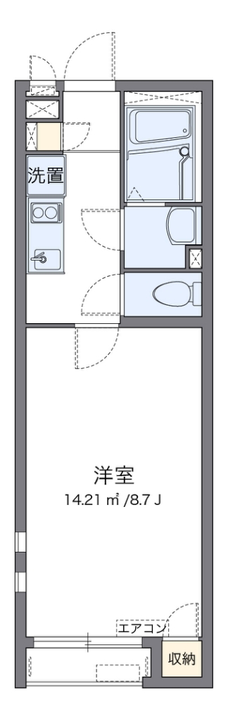 クレイノトワ　アモーレ 101号室 間取り