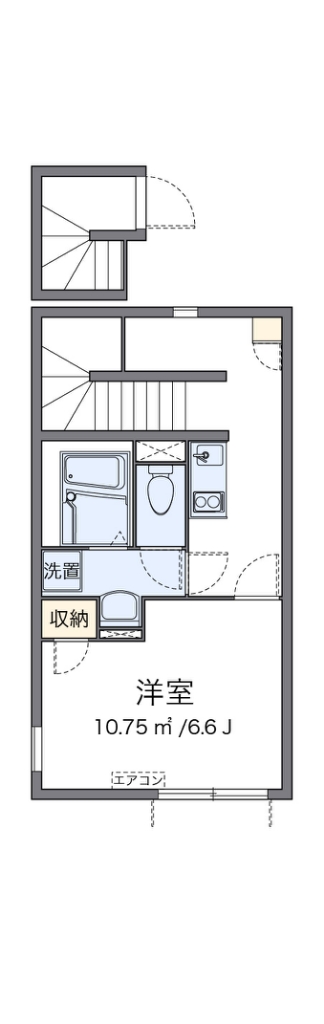 クレイノ花水木 203号室 間取り
