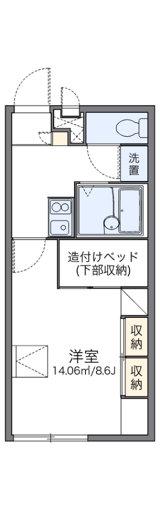 レオパレスエトワール 103号室 間取り