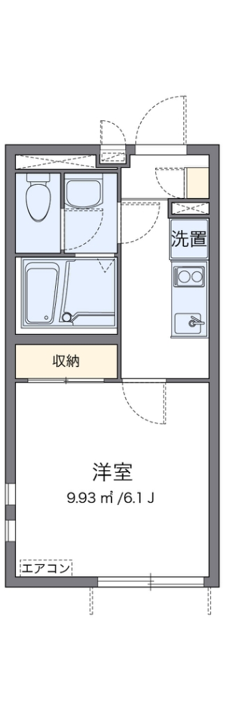 クレイノフレンズライト 301号室 間取り