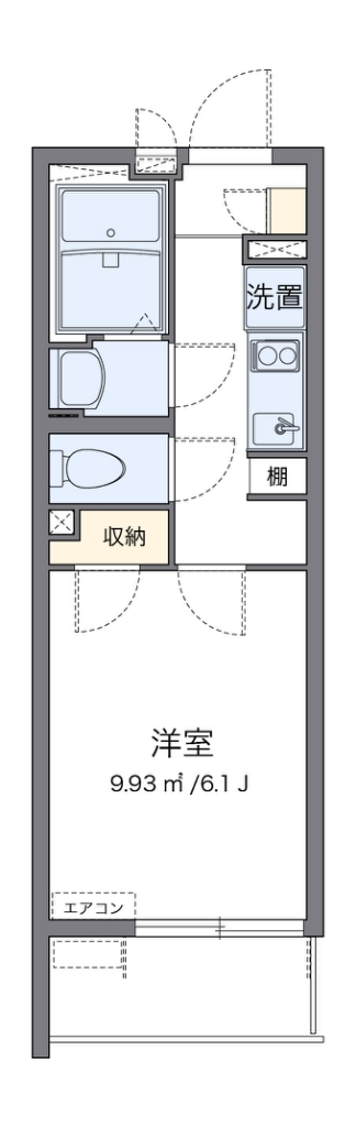 クレイノメトロノーム西川口 101号室 間取り