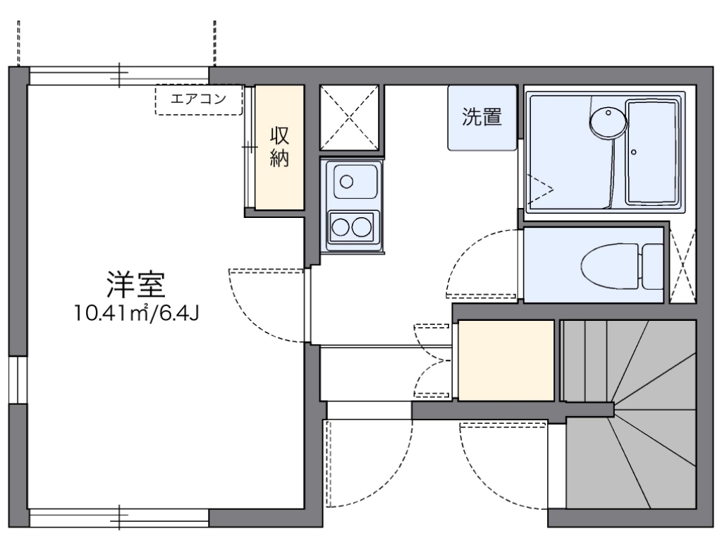 レオネクストアルカディアⅡ 101号室 間取り