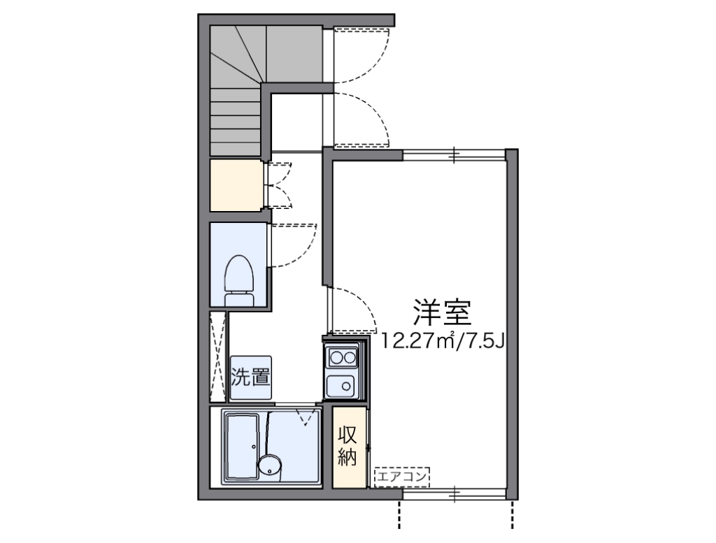 レオネクストアイリスⅡ 102号室 間取り