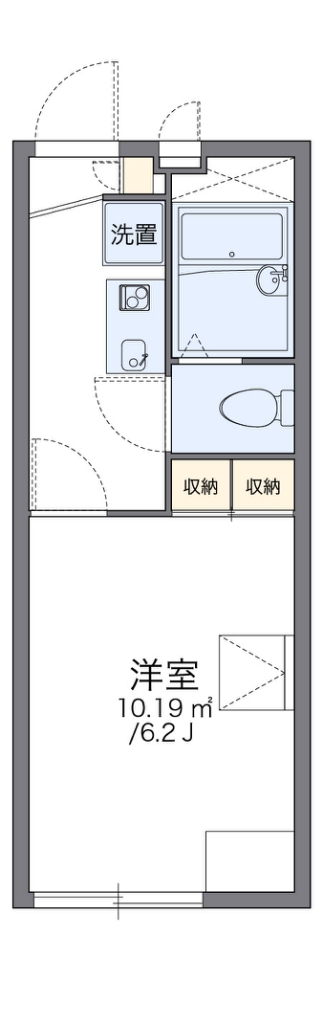 レオパレス常楽 102号室 間取り