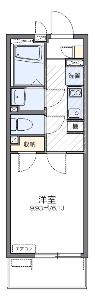 レオネクスト川口芝公園 103号室 間取り