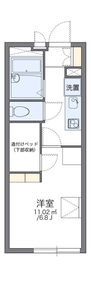 レオパレス武蔵関公園 306号室 間取り