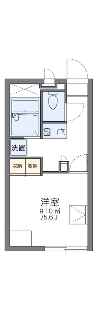 レオパレスホーヤ　Ⅱ 204号室 間取り