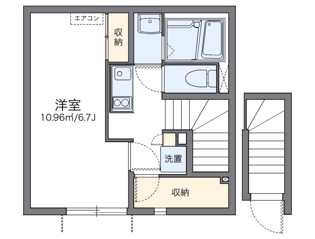 レオネクストＳＲＫ 201号室 間取り