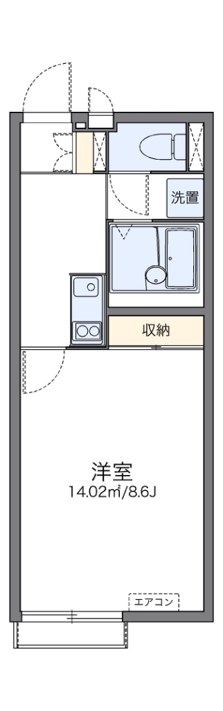 レオネクストウィング湘南 102号室 間取り