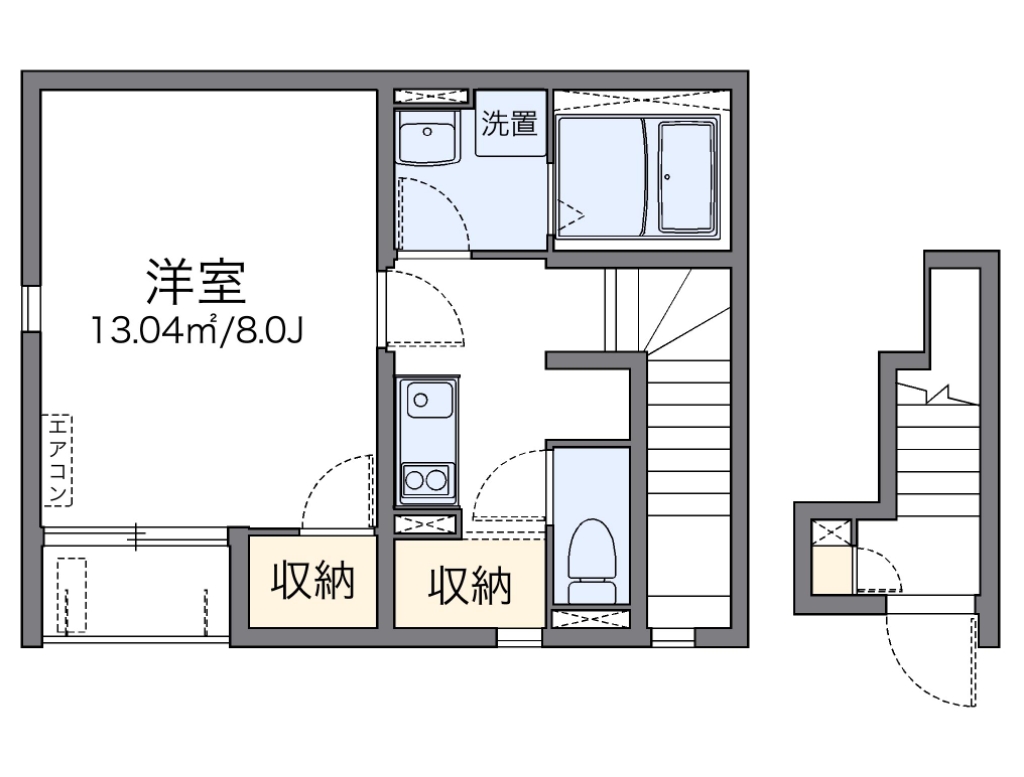 レオネクストエステシティⅢ 203号室 間取り