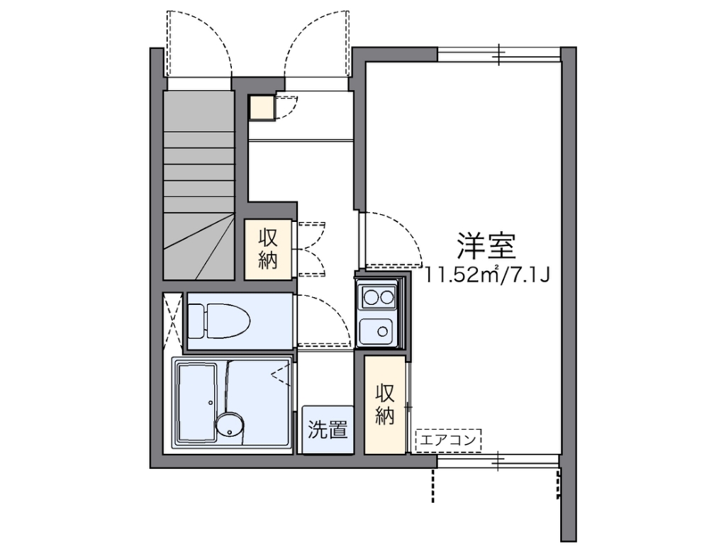 レオネクストＮ 106号室 間取り