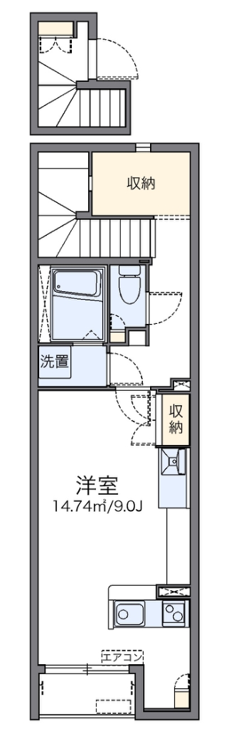 レオネクストリヴェールメゾン 202号室 間取り
