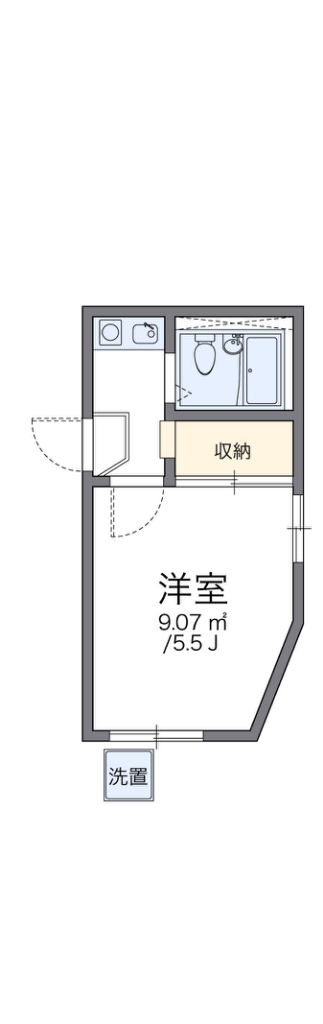 レオパレスＴＯＳＡ 105号室 間取り