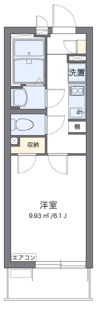 クレイノリバティ　レジデンス 105号室 間取り