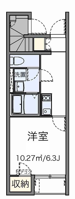 セレーネ 104号室 間取り