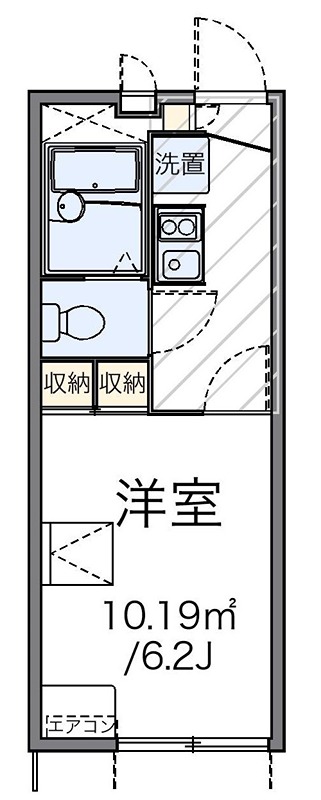 ロフテージミドリ 101号室 間取り