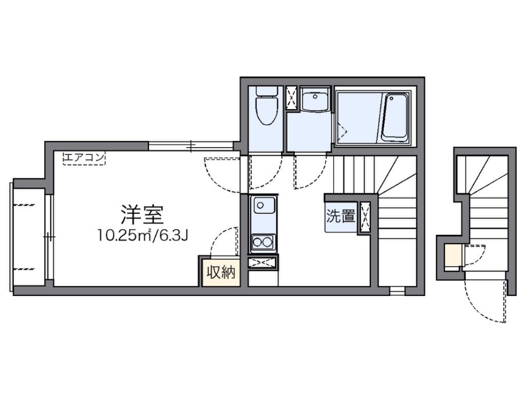 レオネクストヴィラージュ鷺宮 201号室 間取り