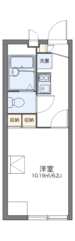 レオパレスエスペランサ常盤 204号室 間取り