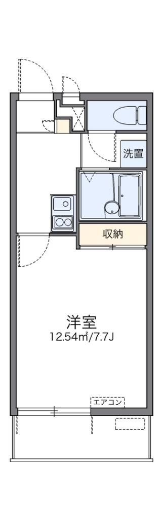 レオパレスシャルマン 203号室 間取り