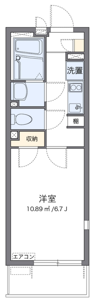 レオネクストＣＯＺＹ 401号室 間取り