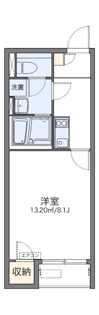 レオネクストヒールコート 203号室 間取り