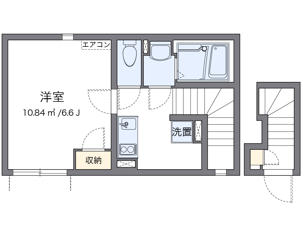 クレイノシンフォニア 202号室 間取り