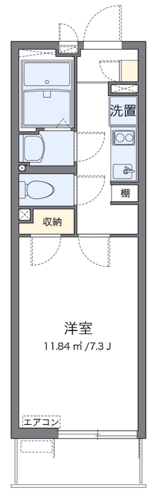 クレイノ城山Ⅲ 302号室 間取り