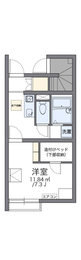 レオネクスト蘭 101号室 間取り