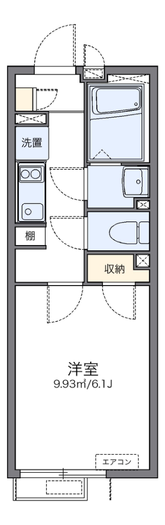 レオネクストフォルトゥナート 203号室 間取り