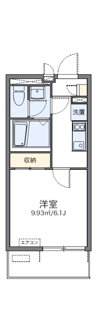 レオネクストルナ大宮 406号室 間取り
