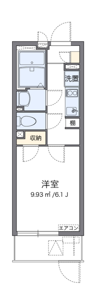 クレイノプレジャータウンⅢ 105号室 間取り