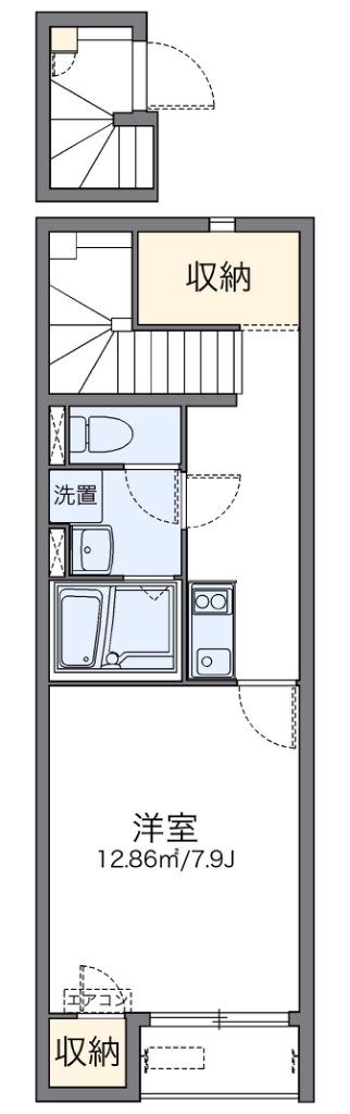 レオネクストロング 202号室 間取り