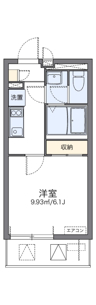 レオネクストファーストワイズ 304号室 間取り