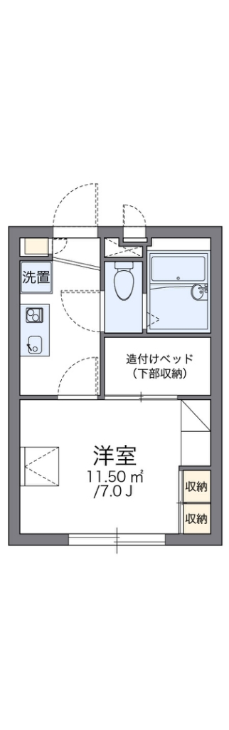 レオパレスシャルマン 103号室 間取り