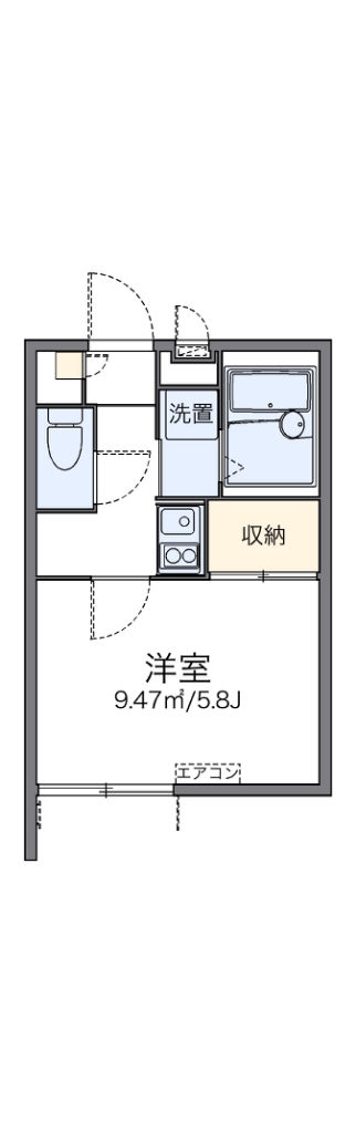 レオパレスなでしこ 103号室 間取り