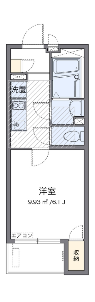 ミランダＬＵＡＮＡ 101号室 間取り