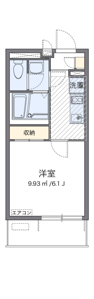 クレイノセイム 302号室 間取り