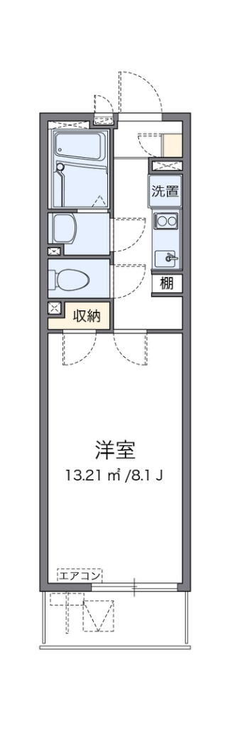 クレイノボンヌシャンス 102号室 間取り