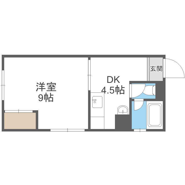 札幌ニュースカイマンション 間取り
