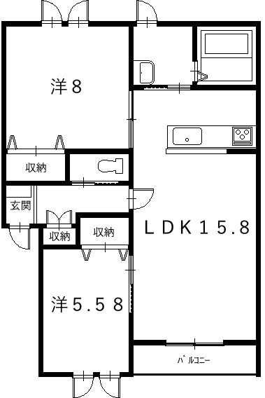 East　GardenⅧ 間取り
