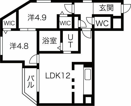 レジデンス北18条 間取り