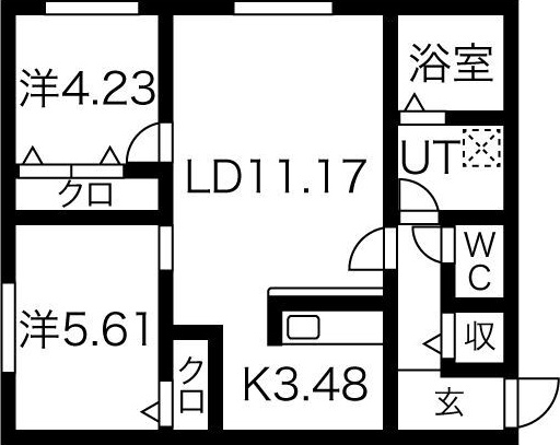 ヴォーネン幌西 間取り