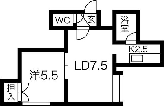 KSハイツ北11条 間取り